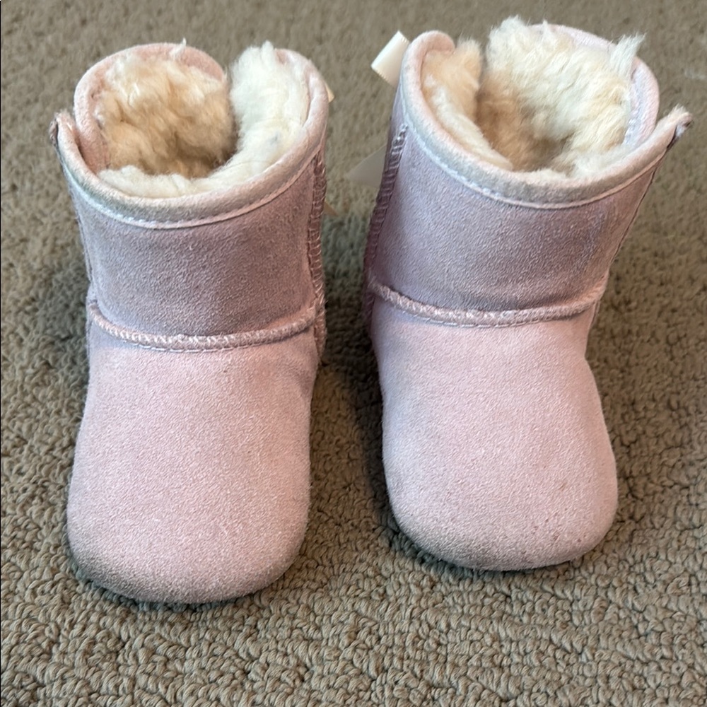 UGG Pink Cozy Suede Boots - Kids size 2